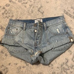 Denim Bandit One Teaspoon Shorts